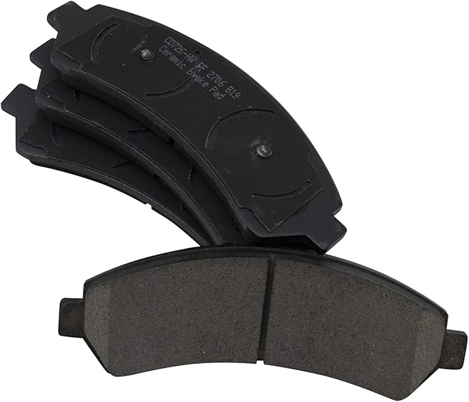 TRQ Front Brake Pads Ceramic Compatible with 1997-2005 Chevrolet Blazer 1998-2004 S10 1997-2001 GMC Jimmy 1998-2004 Sonoma 1998-2000 Isuzu Hombre 1997-2001 Oldsmobile Bravada