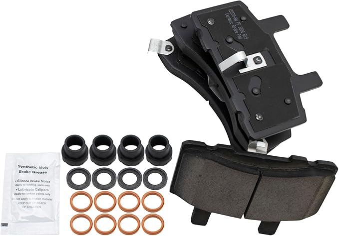 TRQ Front Ceramic Brake Pad Kit for Chevy Dodge GMC 2500 3500 Pickup Truck