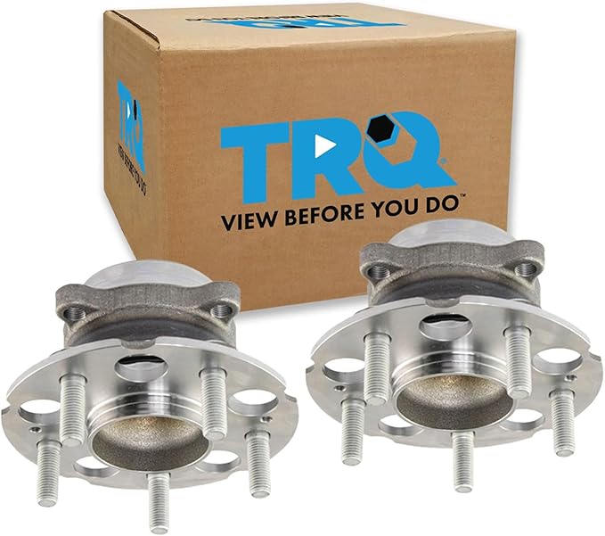 TRQ Rear Left and Right Wheel Bearing and Hub Assembly Set 2 Piece Compatible with 19-22 Honda CR-V 2018 EX EX-L LX 2017 FWD Models