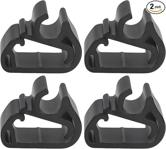 (4-Pack) Windshield Wiper Washer Hose Retention Clips, Compatible with Tesla Model 3 (2017-2025) / Model Y (2020-2025) Wiper Arm Spray Hose Tube Retainer Clips