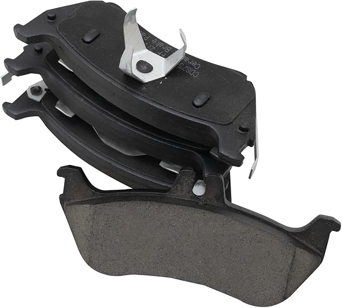 TRQ Rear Ceramic Brake Pad Set Includes Contact Point Grease and Hardware Compatible with 1998-2003 Mercedes-Benz ML320 1999 ML430 From 12-01-98 Production Date 2003-2005 ML350