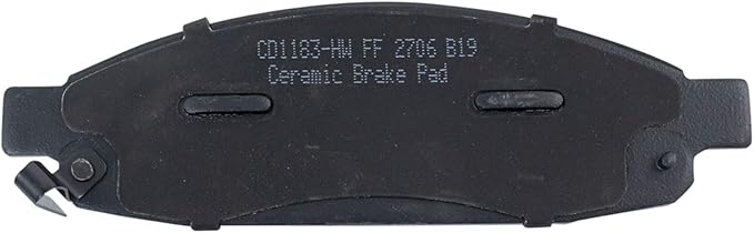 TRQ Front Brake Pads Ceramic Hardware Wear Sensor Compatible with 2005-2006 Infiniti QX56 2005-2006 Nissan Armada 2005-2007 Titan