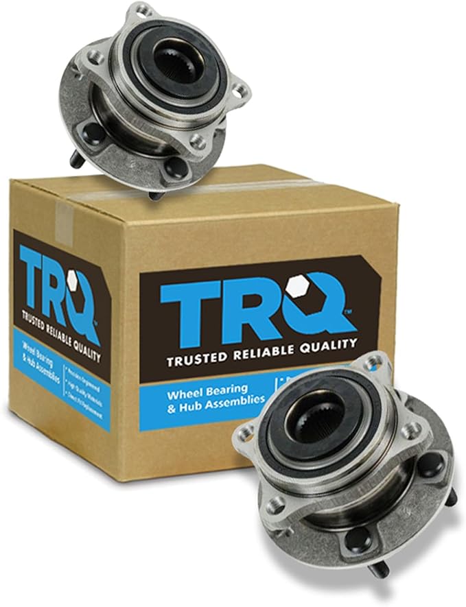 TRQ Left and Right Wheel Bearing and Hub Assembly Set 2 Piece Compatible with 07-14 Hyundai Santa Fe 07-20 Santa Fe AWD 13-14 Santa Fe Sport 13-18 Santa Fe Sport AWD 11-15 Kia Sorento