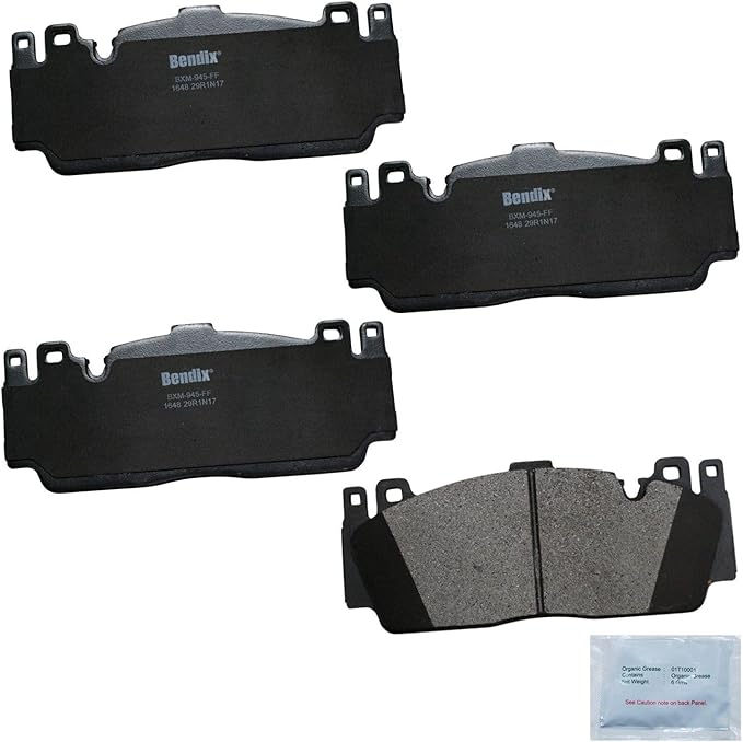 Bendix Priority1 CFM1648 Semi-Metallic Front Brake Pads for BMW M3 2018, M5 2017-2012, M6 2017-2012, M6 Gran Coupe 2017-2014