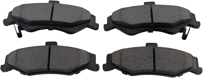 TRQ Rear Brake Pads Ceramic Hardware Wear Sensor Compatible with 1998-2002 Chevrolet Camaro 1998-2002 Pontiac Firebird