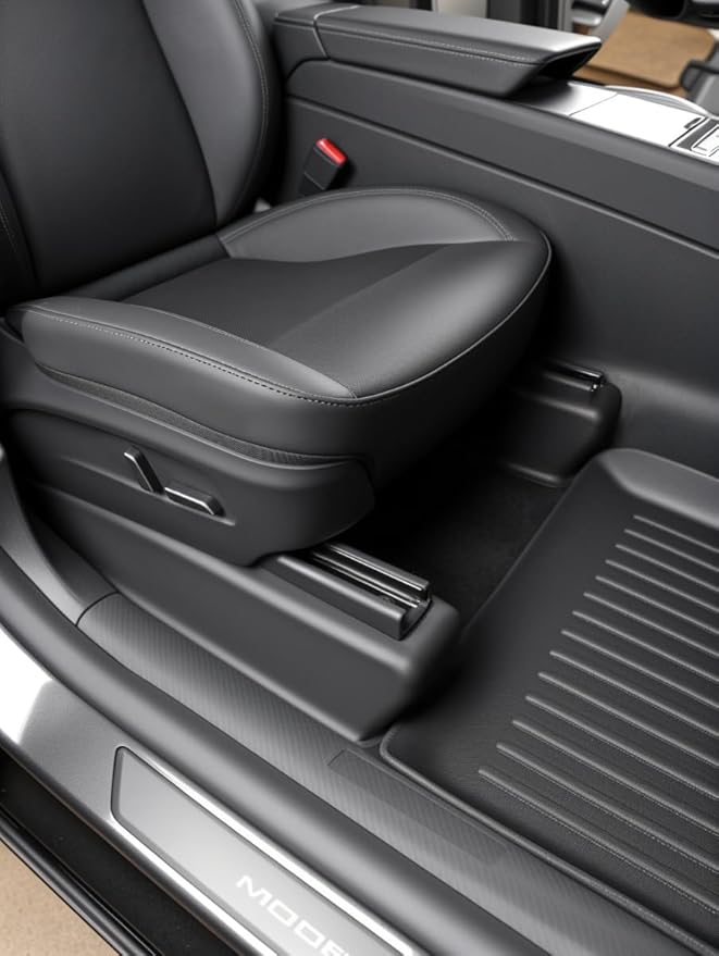 for Tesla New Model Y Underseat Protector Seat Track Covers Protection Kick Kit for 2025-2026 Model Y(Juniper) Accessories 7 PCS with 2 pcs. air outlets Protective Cover