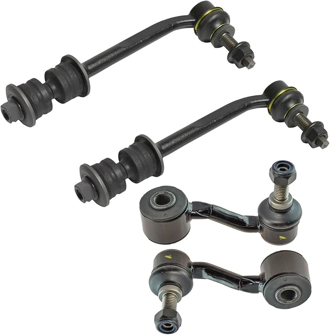 TRQ Front & Rear Sway Bar Stabilizer Link Set Compatible with 2007-2009 Chrysler Aspen 2004-2009 Dodge Durango