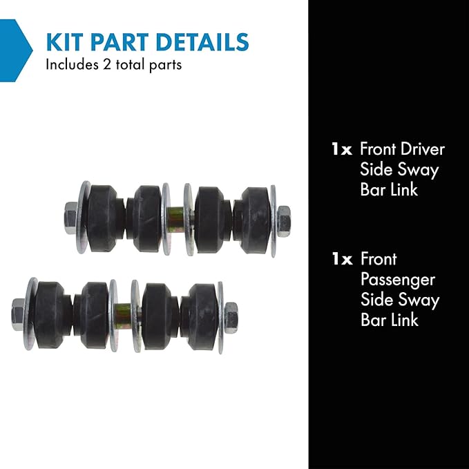 TRQ Front Sway Bar Stabilizer Link Set Compatible with 1997-1999 Acura CL 1995-1998 TL 1990-1997 Honda Accord Odyssey 1996-1999 Isuzu Oasis