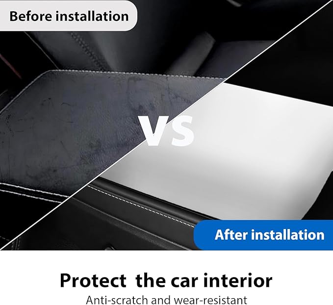 Model Y Armrest Cover for Tesla Model Y 2024-2021 and Model 3 2023-2017
