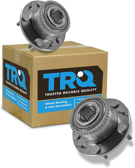 TRQ Left and Right Wheel Bearing and Hub Assembly Set 2 Piece Compatible with 89-98 Mazda MPV RWD 00-01 MPV ES 02-06 MPV 01-03 Protege ES 03 Protege MazdaSpeed 01 Protege MP3 02-03 Protege5