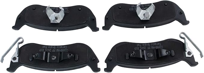 TRQ Rear Brake Pads Ceramic Compatible with 2004-2008 Chrysler Pacifica