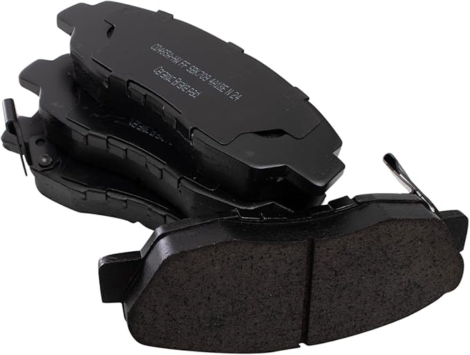 TRQ Front Ceramic Brake Pad Set Includes Contact Point Grease and Hardware Compatible with 10-14 Honda Insight 03-11 Civic DX EX LX EX-L LX-S 98-02 Accord L4 2.3L