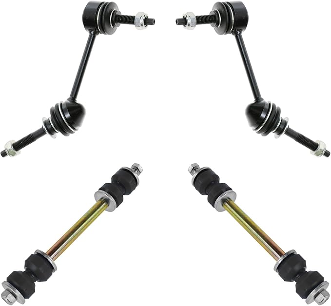 TRQ Front & Rear Sway Bar Stabilizer Link Set Compatible with 2003-2011 Ford Crown Victoria Lincoln Town Car Mercury Grand Marquis 2003-2004 Marauder