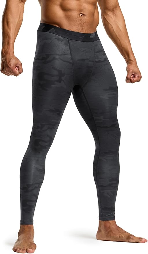 TSLA Men's Compression Pants - Cool Dry Athletic Sports Workout Running Tights Leggings Baselayer