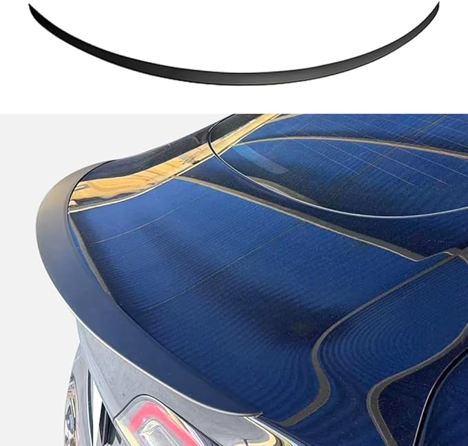 ABS Spoiler for Tesla Model 3 Rear Spoiler Rear Trunk Spoiler Sport & Performance Type Rear Spoiler Wings Tesla Model 3 Accessories (Matte Black)