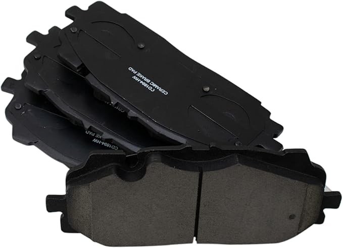 TRQ Front Brake Pads Ceramic Compatible with 2019-2021 Audi A6 Quattro A8 Quattro 2020-2021 Q5 PHEV 2017-2021 Q7 Q8 2018-2021 RS5 RS5 Sportback S4 S5 S5 Sportback SQ5