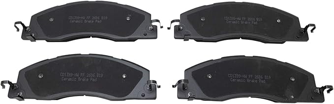 TRQ Front Brake Pads Ceramic Compatible with 2009-2010 Dodge Ram 2500 3500 2012 1500 2011-2018