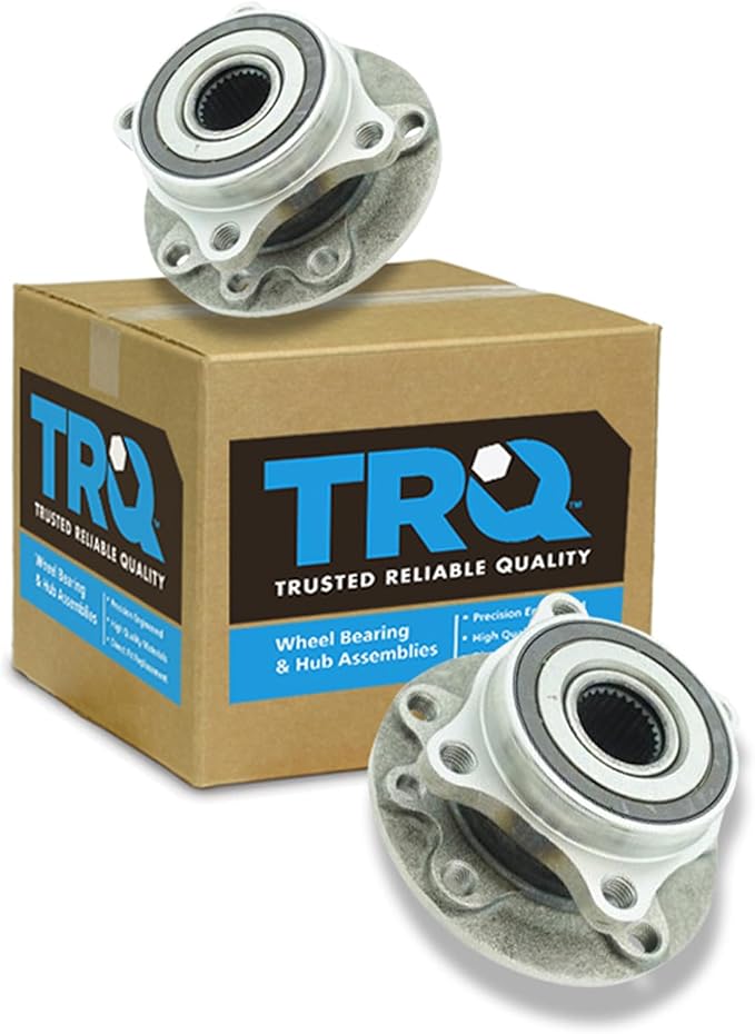 TRQ Front Left and Right Wheel Bearing and Hub Assembly Set 2 Piece Compatible with 2015-2017 Chrysler 200 2013-2016 Dodge Dart