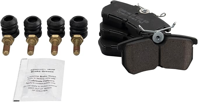 TRQ Rear Brake Pads Ceramic Compatible with 2014-2019 Ford Fiesta 2001-2007 Focus
