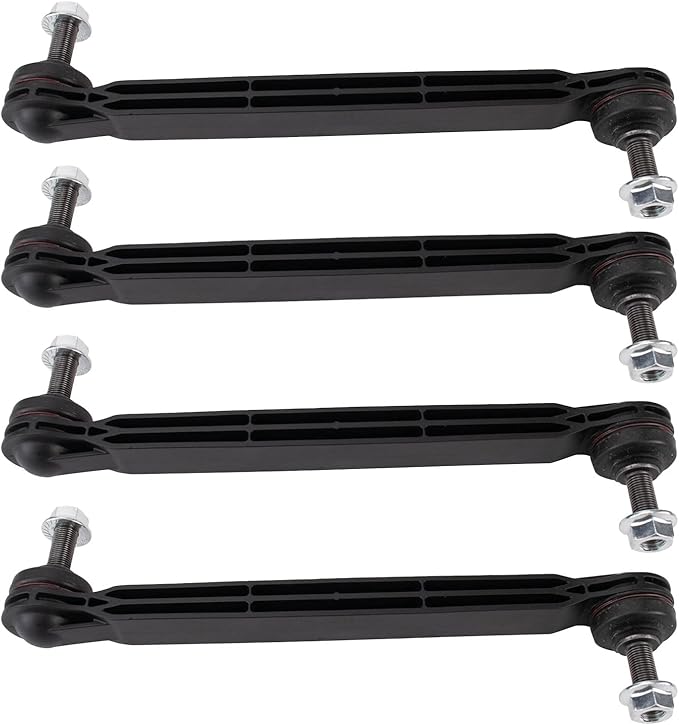 TRQ Front and Rear Sway Bar Link Set Compatible with 2015-2019 Jeep Renegade Front Wheel Drive 2016-2018 Fiat 500X Front Wheel Drive