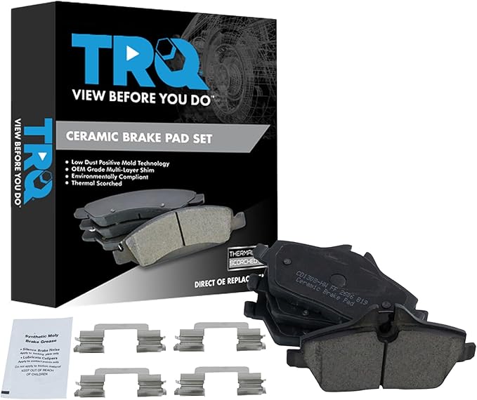 TRQ Front Brake Pads Ceramic Compatible with 2007-2023 Mini Cooper