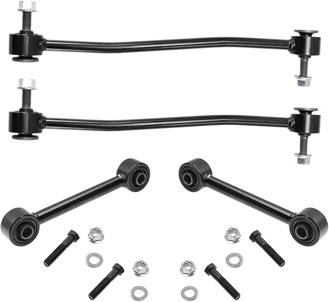 TRQ Sway Bar Stabilizer Link Set Front & Rear Compatible with 13-19 F-250 Super Duty 08-16 F-350 Super Duty