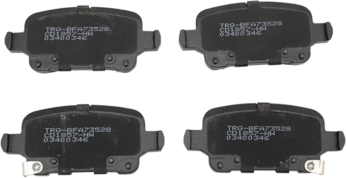 TRQ Rear Brake Pads Ceramic Compatible with 2016-2019 Chevrolet Cruze 2017-2023 Bolt EV 2022-2023 Bolt EUV 2016-2019 Volt