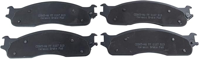 TRQ Front Brake Pads Ceramic Compatible with 2006-2008 Dodge Ram 1500 2003-2008 2500 3500