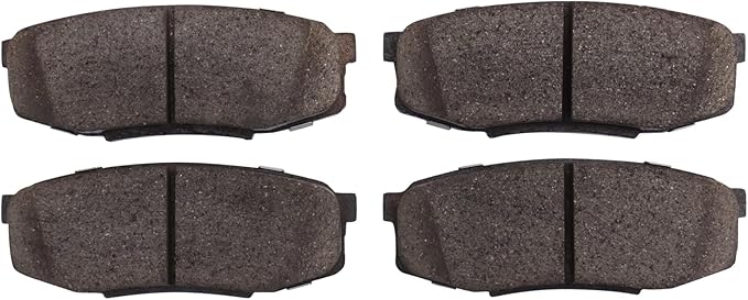 TRQ Rear Brake Pads Ceramic Hardware Compatible with 2008-2021 Lexus LX570 2008-2021 Toyota Land Cruiser 2008-2021 Sequoia 2007-2021 Tundra