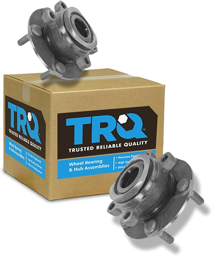 TRQ Front Left and Right Wheel Bearing and Hub Assembly Set 2 Piece Compatible with 2008-2013 Nissan Rogue 2014-2015 Rogue Select 2007-2012 Sentra SE-R 2007-2012 Sentra SE-R Spec V