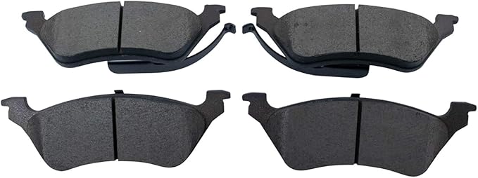 TRQ Rear Brake Pads Ceramic Compatible with 2001-2007 Chrysler Town Country 2001-2007 Dodge Caravan Grand Caravan
