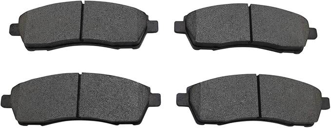 TRQ Rear Brake Pads Ceramic Hardware Compatible with 2000-2005 Ford Excursion 1999-2004 F-250 Super Duty 1999-2004 F-350 Super Duty