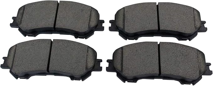 TRQ Front Brake Pads Ceramic Hardware Wear Sensor Compatible with 2014-2020 Nissan Rogue 2017-2022 Rogue Sport