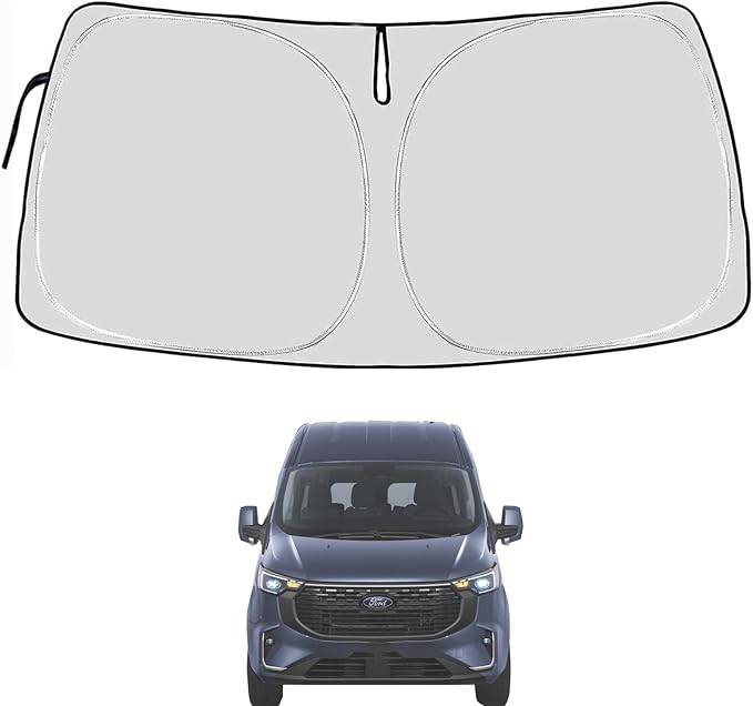 Windshield Sun Shade Compatible with Ford Transit 2025 2024 2023 2022 2021 2020 2019 2018 2017 2016 2015