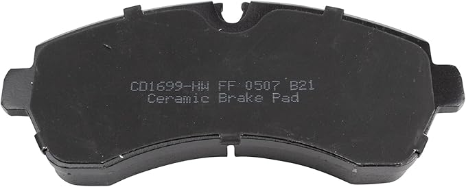 TRQ Front Ceramic Brake Pad Set Includes Contact Point Grease and Hardware Compatible with 07-09 Dodge Sprinter 3500 07-20 Freightliner Sprinter 3500 10-21 Mercedes-Benz Sprinter 3500