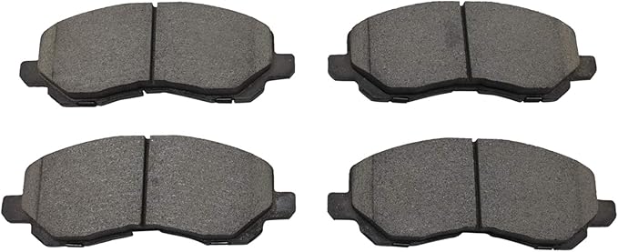 TRQ Front Posi Ceramic Brake Pad Kit Set for 200 / Avenger/Caliber/Compass/Eclipse/Galant/Lancer/Outlander/Outlander Sport/Patriot/Sebring/Stratus