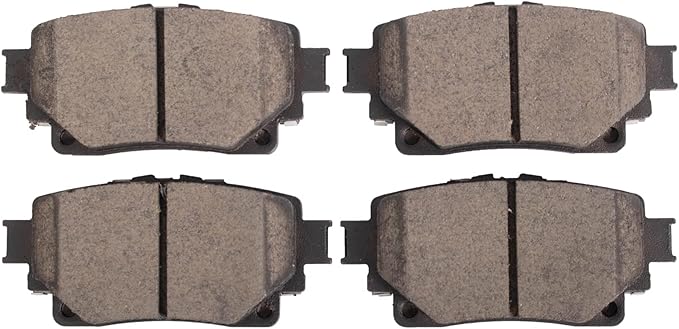 TRQ Rear Brake Pads Ceramic Compatible with 2021 Lexus IS300 IS350 RC300 RC350 2020-2021 Toyota Corolla 2020-2022 Highlander 2021-2022 Sienna