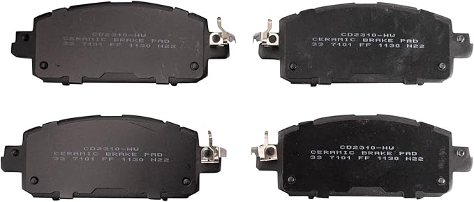 TRQ Front Ceramic Brake Pad Set Compatible with 2020-2024 Nissan Sentra 2021-2023 Kicks SR SV 2024 Kicks