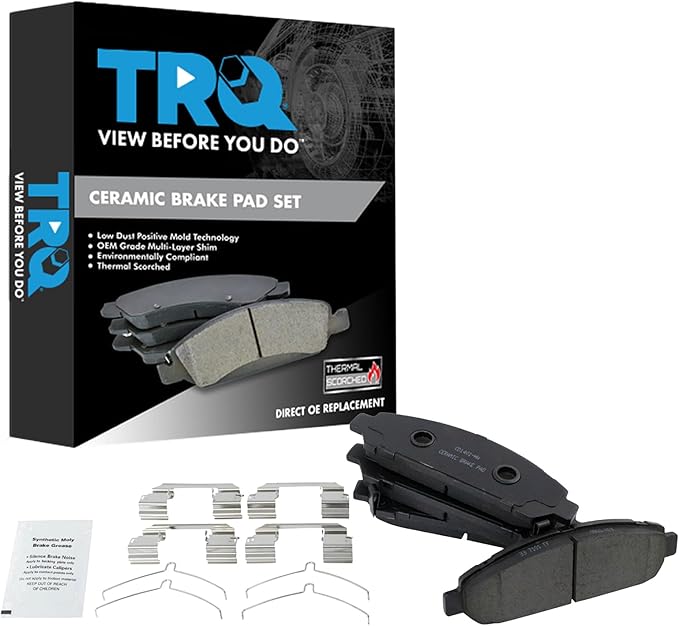 TRQ Front Brake Pads Ceramic Compatible with 2009-2015 Toyota Venza