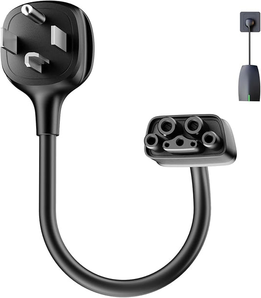 FOCSPROD NEMA 14-30 Adapter Only for Tesla Mobile Charger Gen 2 and 3, Fast Charging 240/250V 14-30 Outlet Connector for Tesla Portable Charger Adapter Up to 24Amp (15 inch