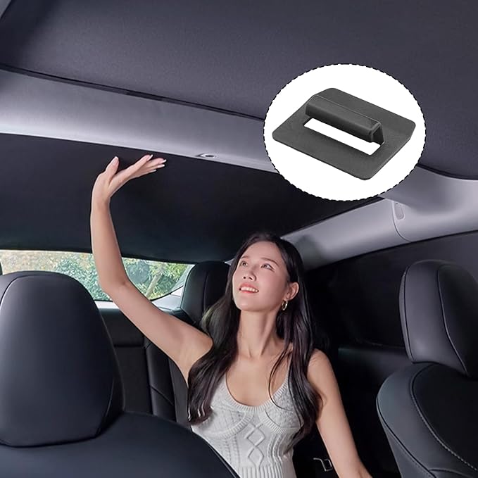 Jaronx Compatible with Tesla Sunshade Clips Sunroof Sunshade Roof Shade Insert Clips for Tesla Model 3/Y (2017-2025), Molde S/X (2012-2025)-12PCS