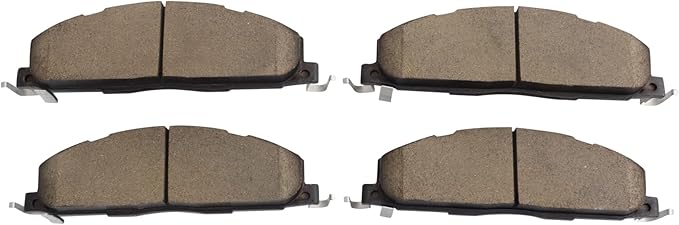 TRQ Rear Brake Pads Ceramic Compatible with 2009-2010 Dodge Ram 2500 3500 2012 1500 2011-2018