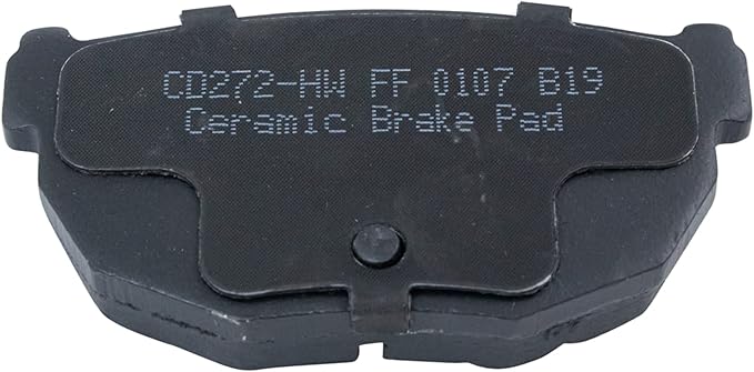 TRQ Rear Ceramic Brake Pad Set Compatible with 1989-98 Nissan 240SX 84-85 200SX Turbo 86-88 200SX 84-88 300ZX 89 300ZX To 1-31-89 Production Date