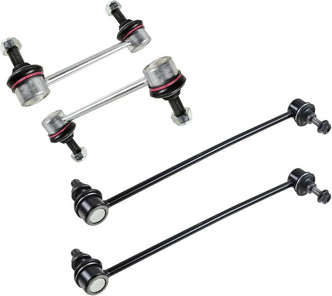 TRQ Front and Rear Sway Bar Link Set 4 Piece Compatible with 1999-2006 Volvo S80 2001-2009 S60 2001-2007 V70 2003-2007 XC70 2003-2014 XC90