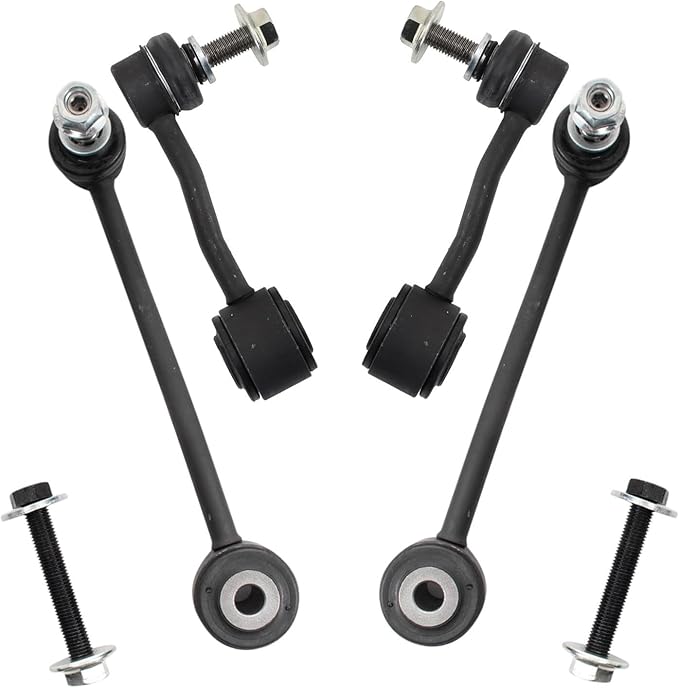 TRQ Front & Rear Sway Bar Stabilizer Link Set Compatible with 2018-2023 Jeep Wrangler