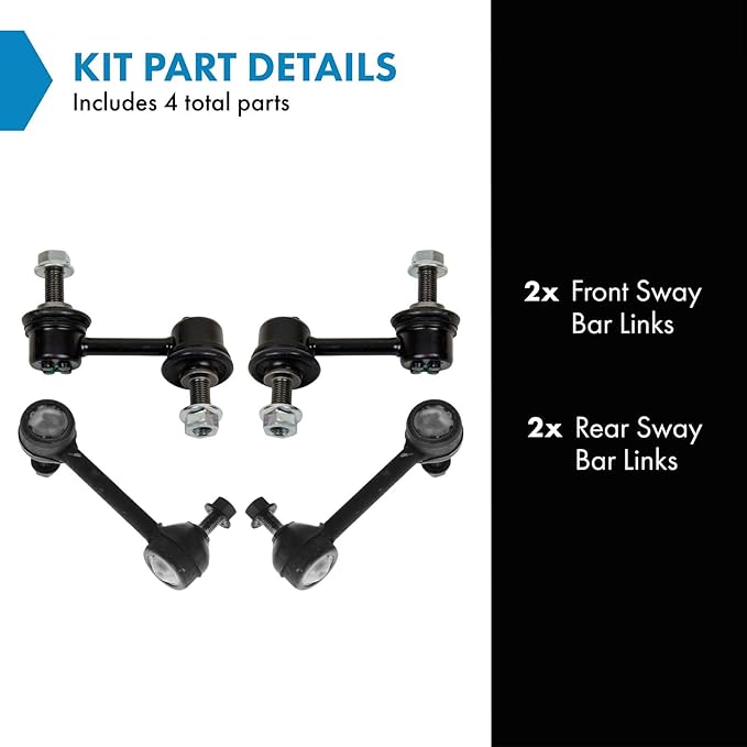 TRQ Front and Rear Sway Bar Link Set Compatible with 2004-06 Acura TL 2003-07 Honda Accord DX LX EX EX-L SE Special Edition Value Package LX Special Edition