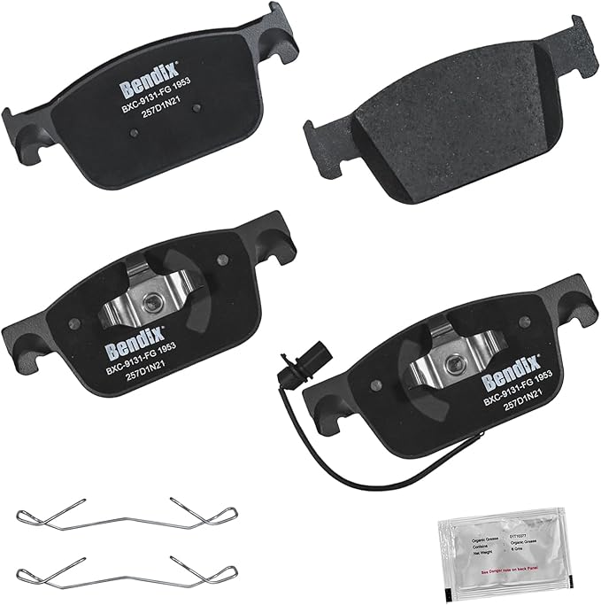 Bendix Priority1 CFC1953 Ceramic Front Brake Pads for Audi A4 2020-2017, A4 Quattro 2021, A5 2019-2018, A5 Sportback 2021