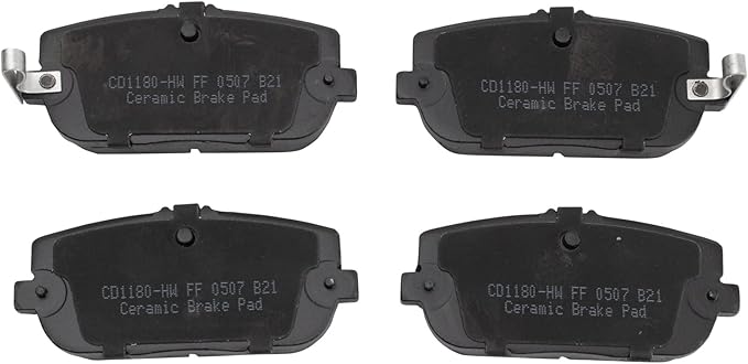 TRQ Rear Brake Pads Ceramic Compatible with 2017-2020 Fiat 124 Spider 2006-2019 Mazda MX-5 Miata