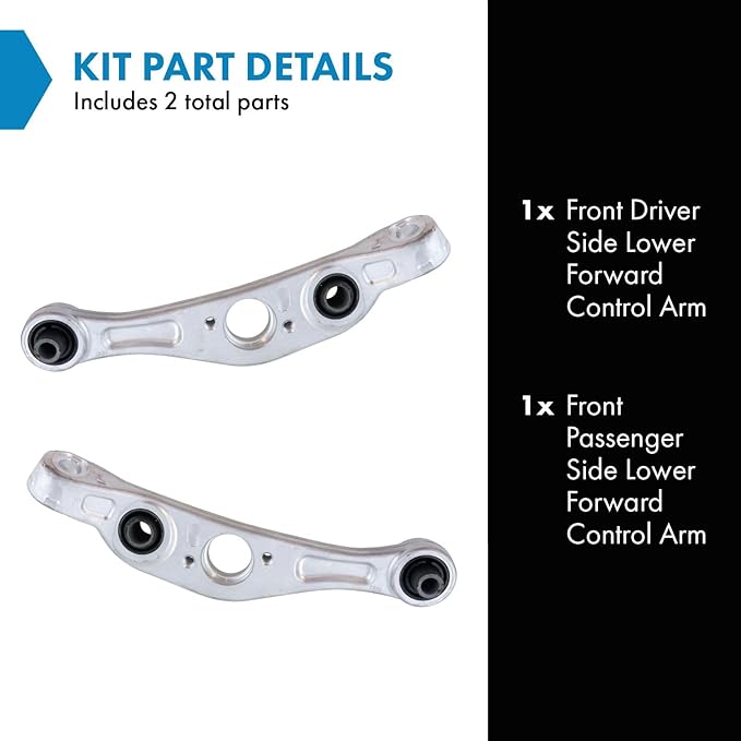 TRQ Front Lower Control Arm Set Compatible with 2005-2006 INFINITI G35