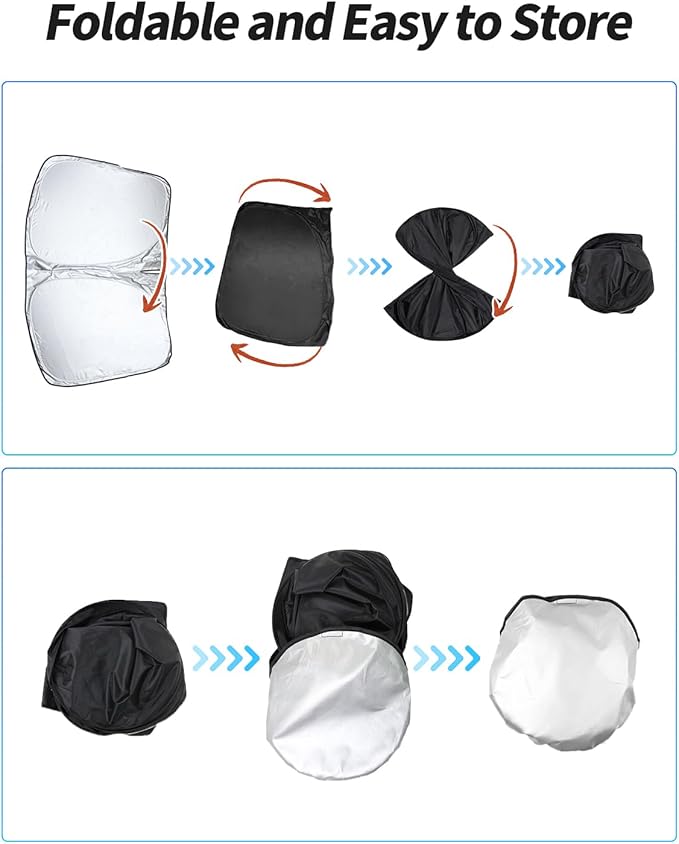 Roof Sunshade, Windshield Sunshade,Rear Windshield Sunshades,Glass Sunroof Shade UV Sun Blocking Heat Shade Comptatible with Tesla Model X 2015-2025
